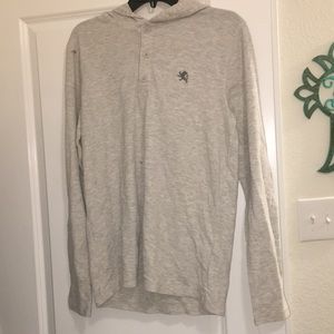 Hooded Waffle Button-Up